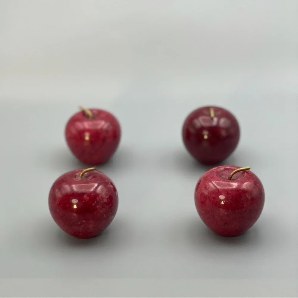 Onyx Red Apple, Solid Stone (1 apple per order) - Picture 4 of 7